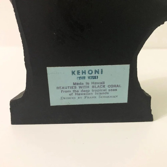 Vtg Frank Schirman Hula Girl Lei Boy Kehoni The Kiss Hawaii 6  Inch Tall Figure - Picture 6 of 16